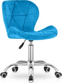 AKCIA Kráľovsky modré kancelárske kreslo AVOLA VELVET II. akosť