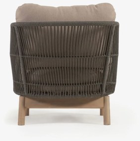 Khaki záhradné kreslo Kave Home Catalina