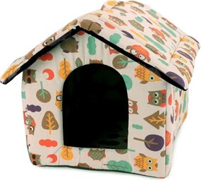 Búda s pelechom pre psa / mačku - les