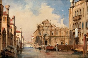 Obraz - Jules-Romain Joyant, The Scuola di San Marco, Venice, reprodukcia (90x60 cm)