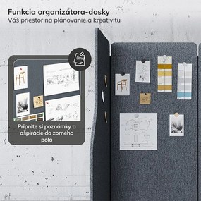 Akustická stena SADIE Carbon Fog 260/145 cm