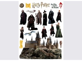 Samolepiaca dekorácia Harry Potter Hogwarts, 65 x 85 cm