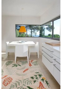 Prateľný ručne tkaný bavlnený detský koberec 170x240 cm Botanic Plants – Lorena Canals