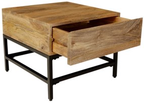 furniture-nabytek.cz - Konferenčný stolík drevo kov z manga 50x40x50