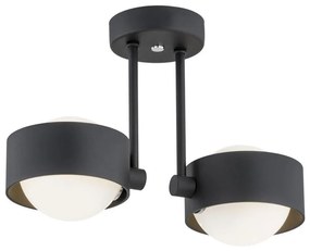 Argon 7089 - Luster na tyči MASSIMO PLUS 2xG9/6W/230V čierna