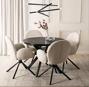 Rozkladací stôl LUKAS 100-250 cm čierny