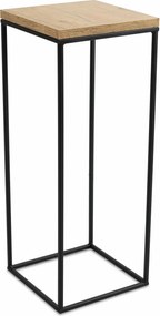 STOJAN NA KVETINÁČ BASICLOFT 60X24X24 CM ČIERNA/HNEDÁ