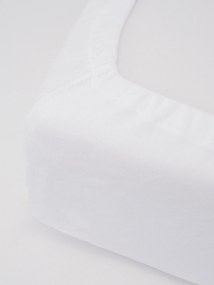 Plachta mikroplyš Deluxe do postieľky 70 x 140 cm - biele