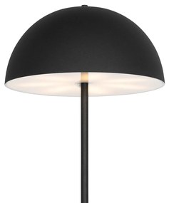 Vonkajšia stojaca lampa čierna nabíjateľná 3-stupňovo stmievateľná - Keira
