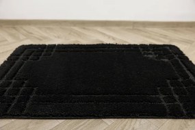 Kúpeľňový koberček Sego čierny, mozaika