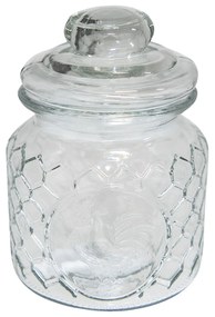 Sklenená dóza s víkom Jenny - 	Ø 10*14 cm