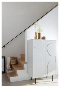 Svetlosivá skrinka z borovicového dreva 85x135 cm Cadiz – WOOOD