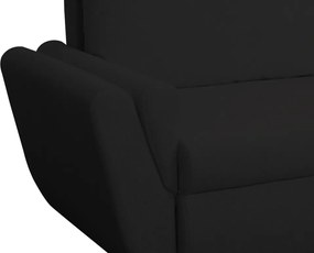 Rohová sedačka Helvetius, čierna látka