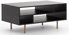 Konferenčný stolík Nubia - čierna / zlatobéžová