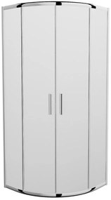 Sprchovací kút MAXMAX MEXEN RIO mat - štvrťkruh 90x90 cm, 863-090-090-01-30