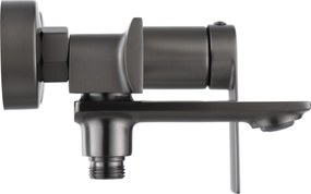 Rea Storm, vaňová batéria s ručnou bodovou sprchovou sadou, grafitová, REA-B4585