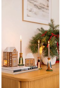 Drevené svietniky s vianočným motívom v súprave 3 ks Betiel – Bloomingville