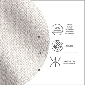 Krémovobiela čalúnená jednolôžková posteľ 100x200 cm Alba – Maison de Rêve