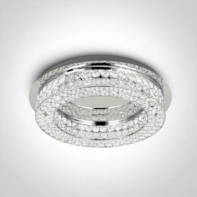 Luxusné svietidlo ONE LIGHT THE GLASS STONE kruh 62184A/C/W