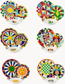 Porcelánová súprava riadu Sicilian Rhapsody, 6 osôb, 18 ks