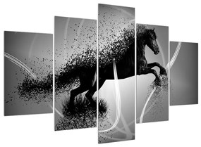 Moderný obraz koňa (150x105 cm)