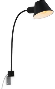 Briloner 2079-015 - Nástenná flexibilná lampa 1xE27/10W/230V čierna