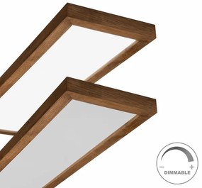 Brilagi-LED Stmievateľné svietidlo WOODY FRAME LED/50W/230V dub 120x30 cm IP44 +DO