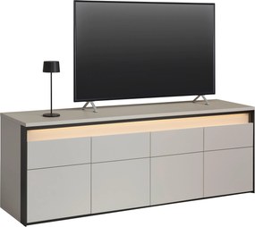 XXXLutz NÍZKA KOMODA, čierna, béžová, 173/63/47 cm Voleo - Online Only drobný nábytok - 000589003217