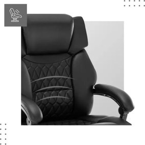 Masážne kancelárske kreslo Boss 6.0 čierne