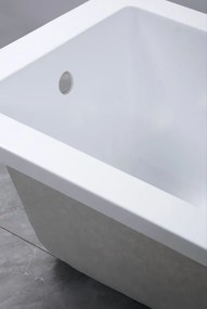 Erga Pureline-S, vaňa 1800x800x400 mm bez nožičiek, biela lesklá, ERG-V07-PURELINE-S-180x080-WH