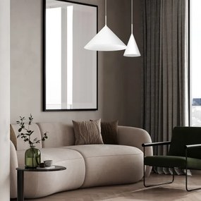 Závesný luster na lanku CAPITAL 1xGX53/15W/230V pr. 46 cm biely