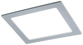 Paulmann LED panel štvorec, 18 W, 4 000 K, chróm