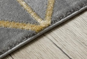 Koberec EMERALD exkluzívny 1012 glamour, styl geometrický, marmur sivý / zlatý