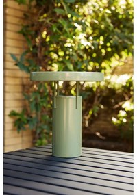 Zelená LED stmievateľná stolová lampa s kovovým tienidlom (výška 28 cm) BringMe – Hübsch