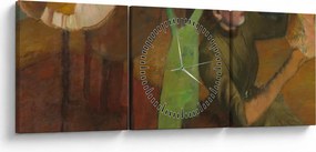 Obraz - Edgar Degas, The Millinery Shop, reprodukcia (s hodinami) (90x30 cm)
