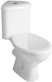 Aqualine Aqualine, CLIFTON Rohový WC kombi misa s nádržkou vrátane splachovacej súpravy, biela, FS1PK