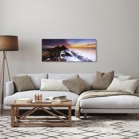 Obraz hory v hmle (120x50 cm)