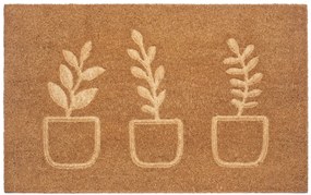 Rohožka Rastliny 105562 - na von aj na doma, 45x75, hnedá, chodba / predsieň, Hanse Home