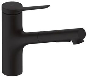 Hansgrohe Zesis drezová batéria s vyťahovacou spŕškou, 2 prúdy čierny mat 74800670