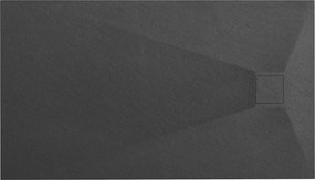 Rea Magnum Black, SMC sprchová vanička 120x80x2,5 cm, čierna, REA-K3331