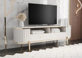 Televízny stolík TEYO - 180 cm, biely