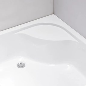BPS-koupelny Asymetrický sprchový kút MAJA CH R 115x85 cm pravý, chróm/transparent v sete s hlbokou sprchovou vaničkou