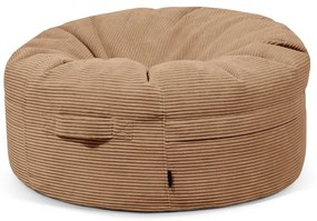 Hnedý menčestrový sedací vak Roll 105 – SLOWDOWN