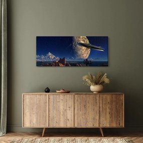 Obraz - Prílet mimozemšťanov (120x50 cm)