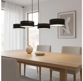 Závesný luster DRUMZ 4xE14/10W/230V čierny