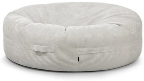 Krémový menčestrový sedací vak Roll 190 – SLOWDOWN