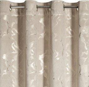 ZATEMŇOVACÍ ZÁVES NA KRÚŽKOCH RAJA 140X250 CM VZOROVANÁ