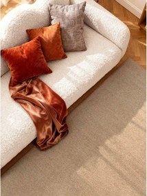 Ručne tkaný vlnený koberec v prírodnej farbe 160x230 cm Puristic Knots – Elle Decoration