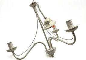 Luster na reťazi ANTON 3xE14/60W/230V biela patina