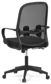 Autronic BONTEC Kancelárska stolička, hojdací mechanizmus, čierna látka, KA-S424 BK Farba: Čierna